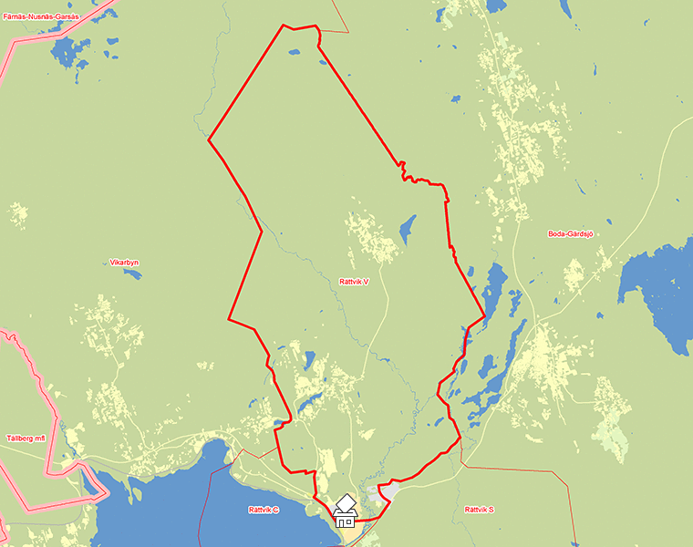 Karta över Rättvik V