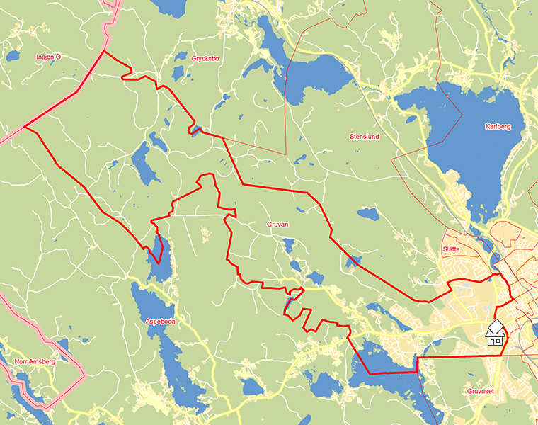 Karta över Gruvan