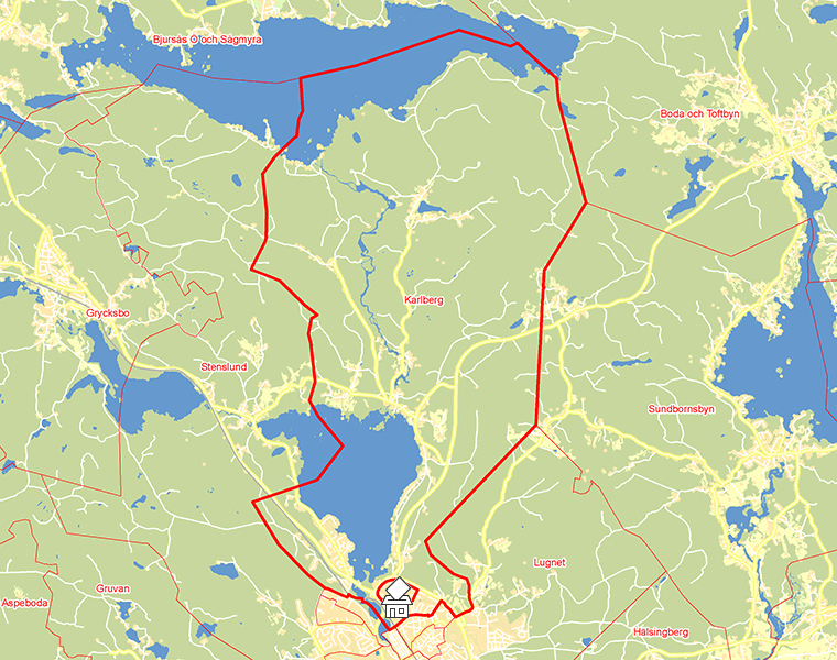 Karta över Karlberg