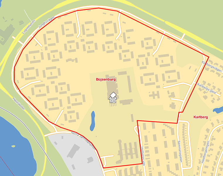 Karta över Bojsenburg