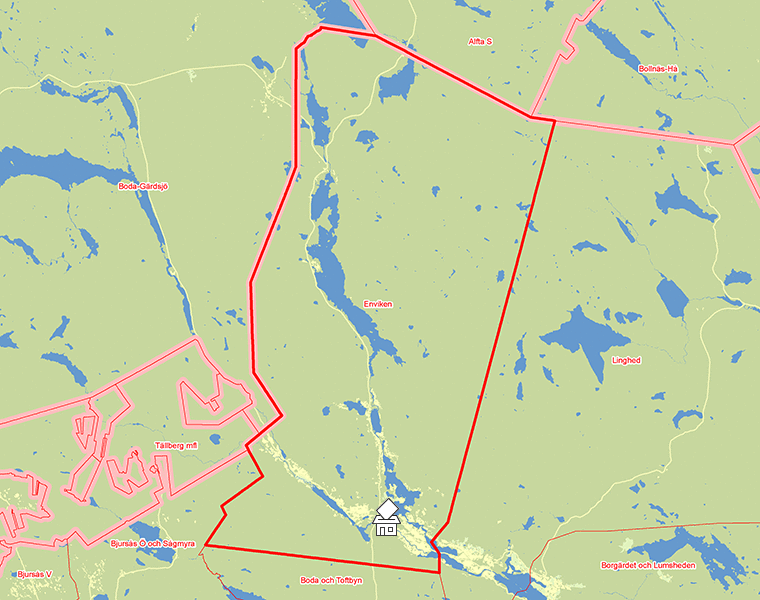 Karta över Enviken
