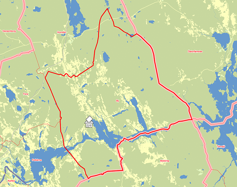 Karta över By