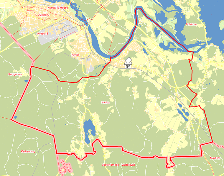 Karta över Karlbo