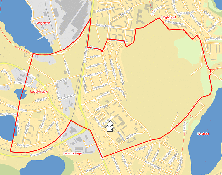 Karta över Ludvika gård