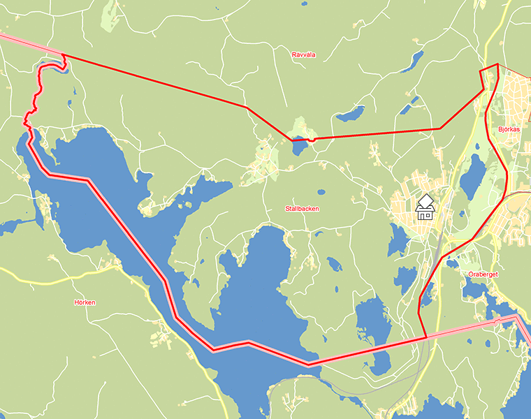 Karta över Stallbacken