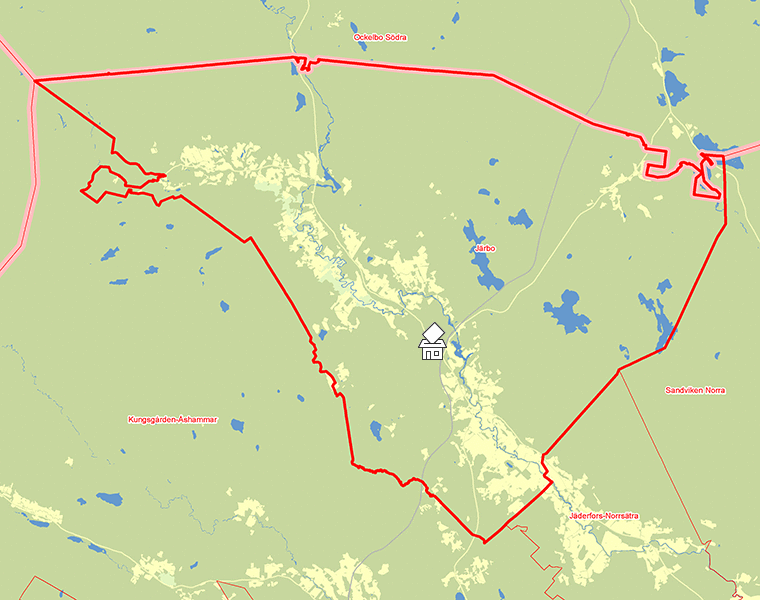 Karta över Järbo