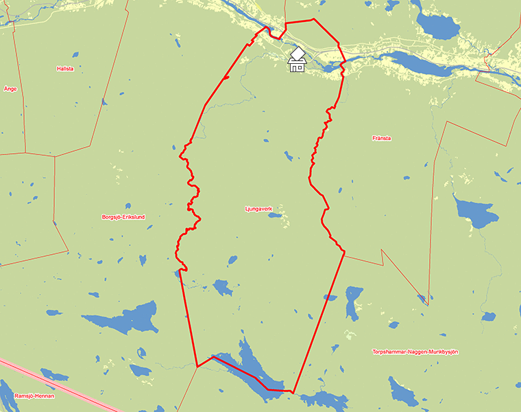Karta över Ljungaverk