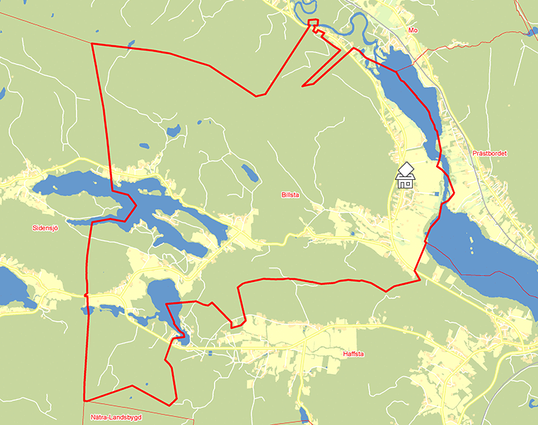 Karta över Billsta