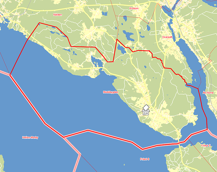 Karta över Rödöbygden