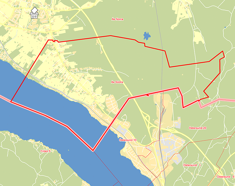Karta över Ås Södra