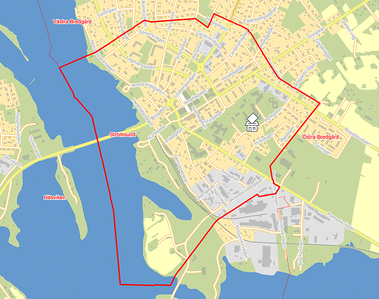 Karta över Strömsund