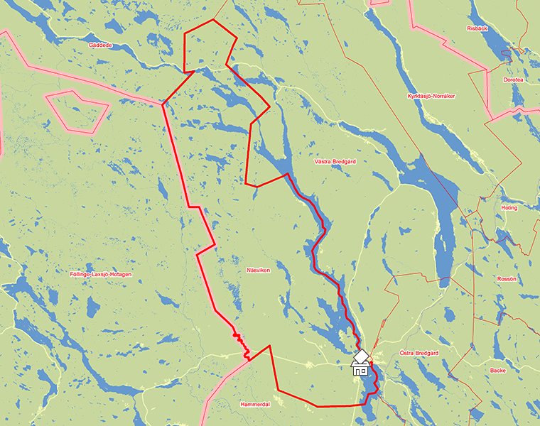 Karta över Näsviken