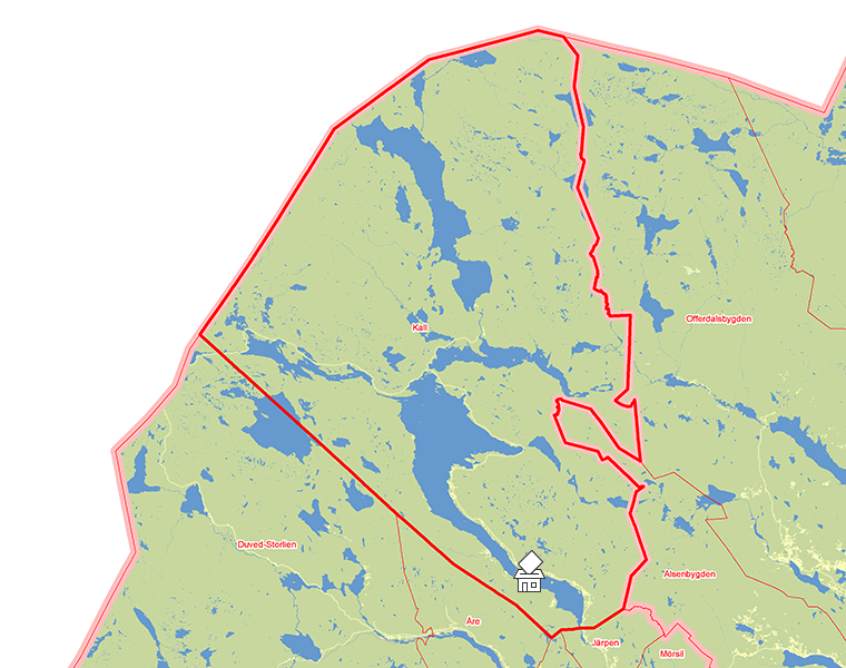 Karta över Kall