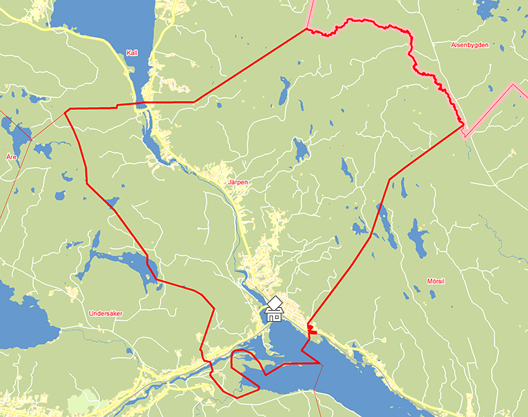 Karta över Järpen