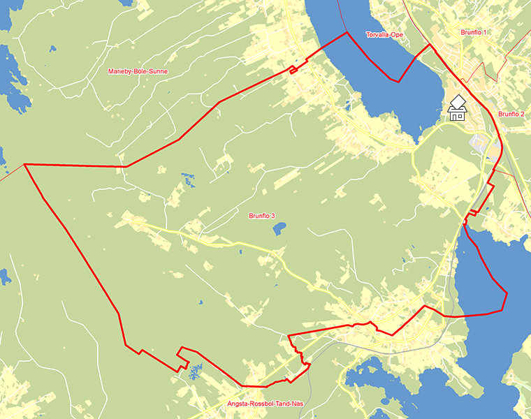 Karta över Brunflo 3