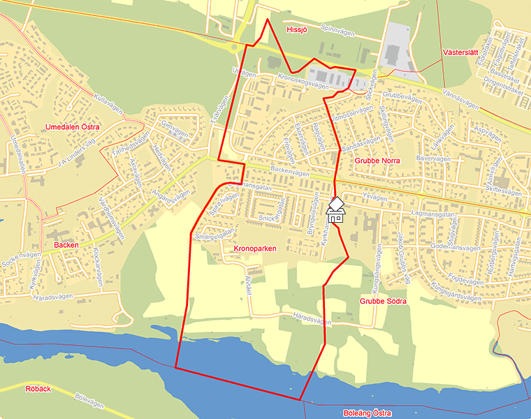Karta över Kronoparken