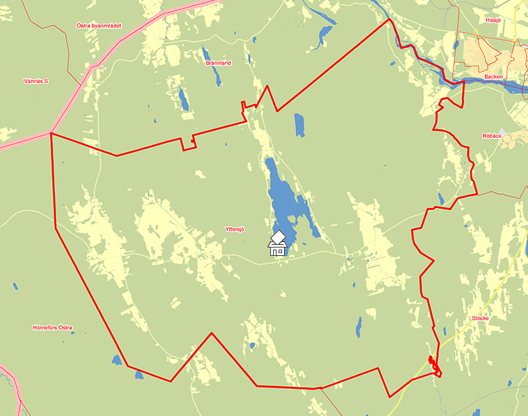 Karta över Yttersjö