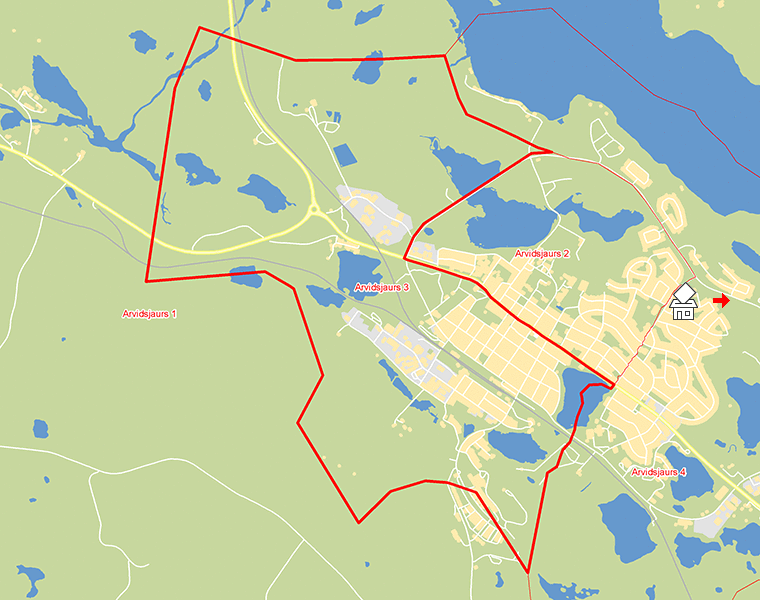 Karta över Arvidsjaurs 3