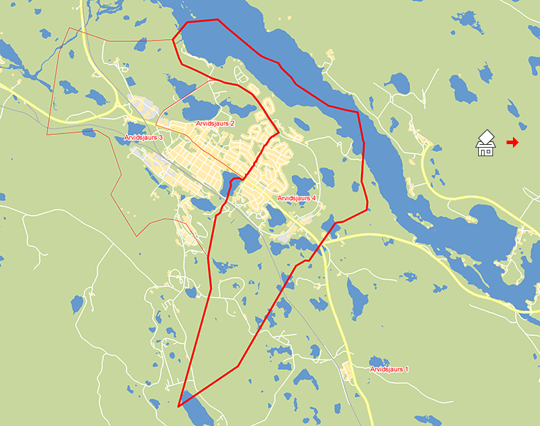 Karta över Arvidsjaurs 4