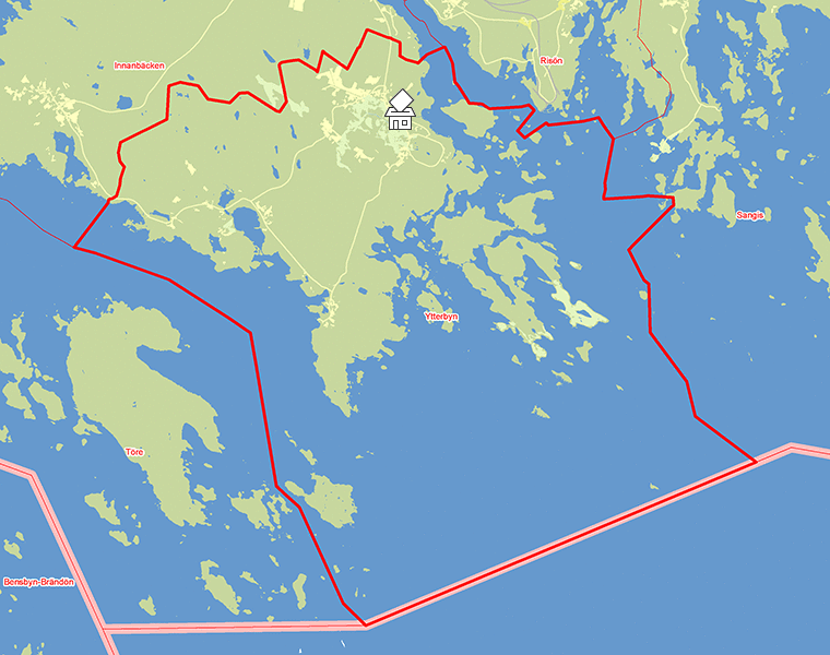 Karta över Ytterbyn