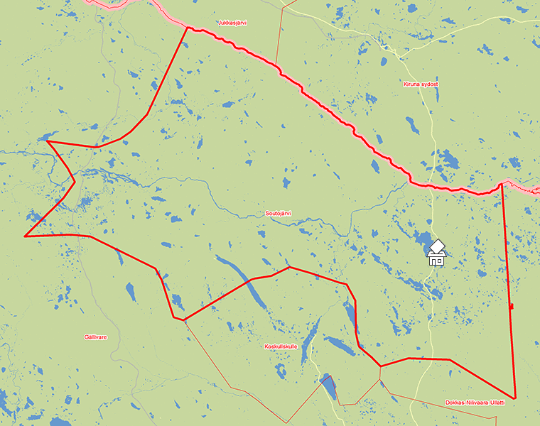 Karta över Soutojärvi