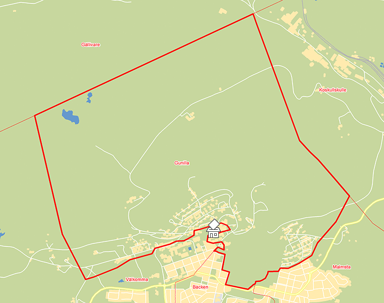 Karta över Gunilla