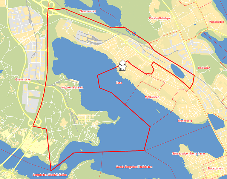Karta över Notviken-Karlsvik