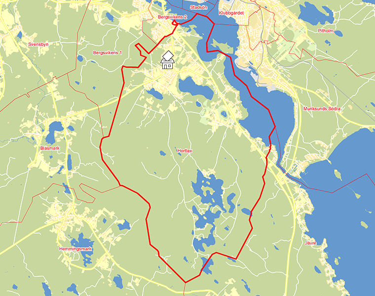 Karta över Hortlax