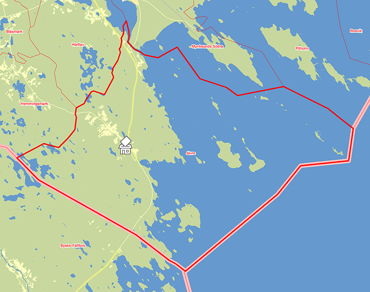 Karta över Jävre