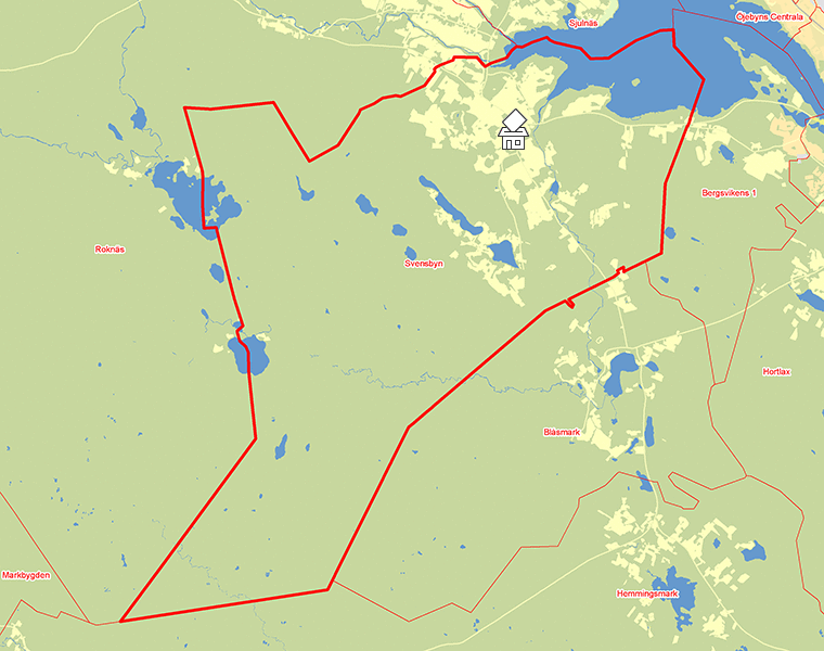 Karta över Svensbyn