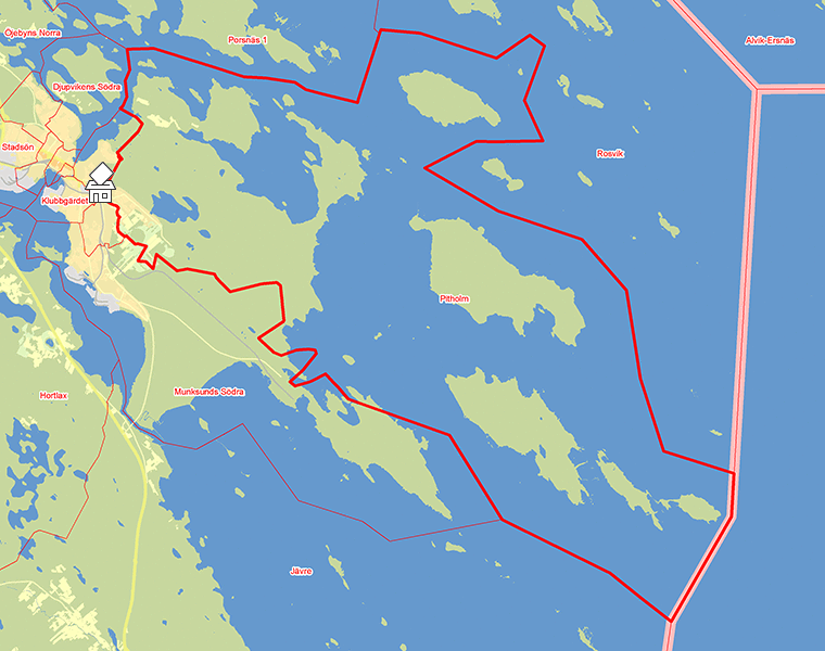 Karta över Pitholm
