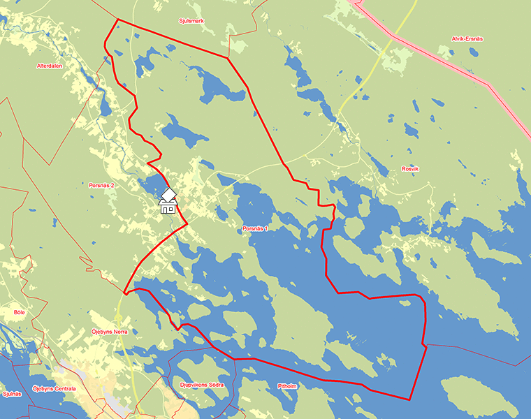 Karta över Porsnäs 1