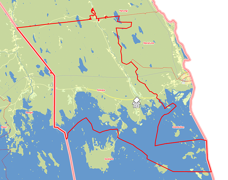 Karta över Nikkala